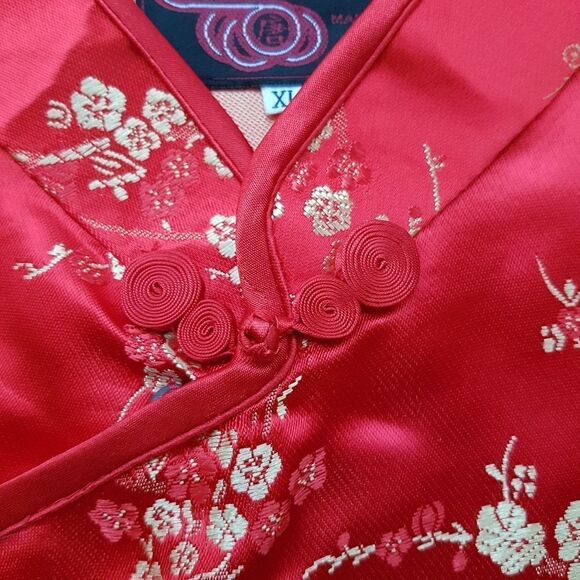 Traditional Chinese Red/Gold Women's Button-up Blouse  Small/Medium Authentic - Picture 15 of 16